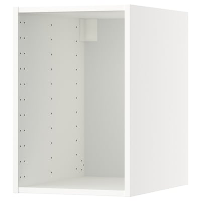 White METOD top kitchen cabinet, rectangular, with perforated back, robust, 25-year guarantee.