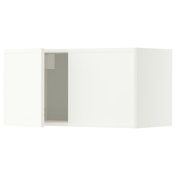 METOD Wall cabinet with 2 doors, white/Aspudden matt white, 80x37x40 cm