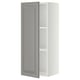 A METOD kitchen wall cabinet in soft grey with a bevelled edge door, offering a traditional design.