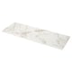 MÖCKLARP marble-patterned, white, heat/scratch-resistant kitchen worktop. Rectangular, smooth with golden veining.