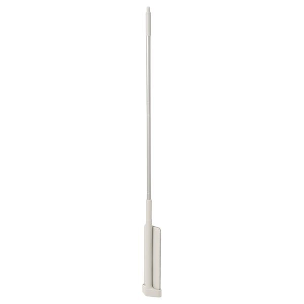 PEPPRIG white flat mop, microfiber cloth, stainless steel, foldable, flat base.