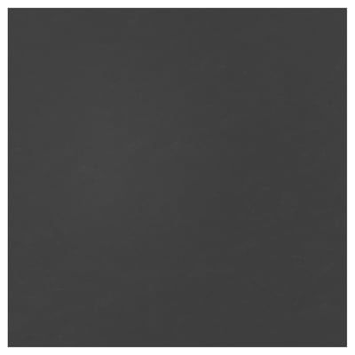 RUNSBÄCK wall panel, dark grey, rectangular, smooth, heat-resistant porcelain.