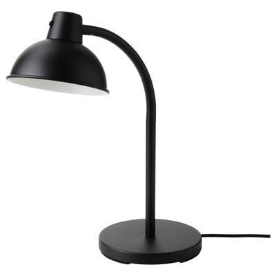SKURUP black desk lamp. Sleek, adjustable, steel with plastic parts.