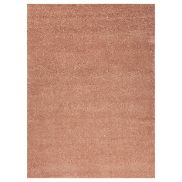 STOENSE Rug, low pile, pale pink, 200x300 cm