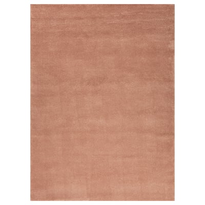 STOENSE Rug, low pile, pale pink, 200x300 cm