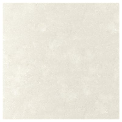 TÄRNHULT white recycled glass wall panel, smooth, rectangular, modern design.