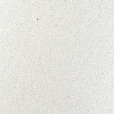Smooth, sleek wall panel of recycled glass; subtle speckles, durable, non-porous.