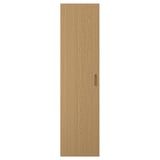 TONSTAD wardrobe door in light oak with wooden handle, fits pax wardrobe.