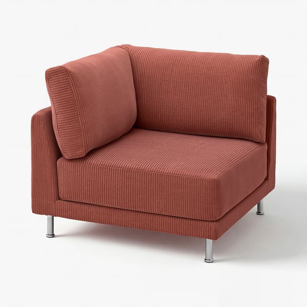 UPPÅKRA coral chair, modern and comfortable, raised legs, soft cushions.