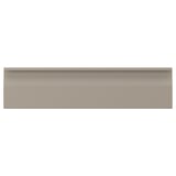 UPPLÖV kitchen cabinet in matte beige with sleek, integrated handles and chamfered edges, 25-year warranty.