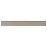 UPPLÖV beige kitchen panel, rectangular, matte, chamfered edges, integrated handle.