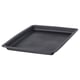 Black rectangular plastic container lid, smooth edge, fits UPPSNOFSAD box.