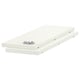 White UTRUSTA melamine shelf, rectangular, thick, flat-top with screws.