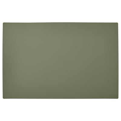 UTSÅDD green rectangular non-slip pet mat, textured surface, durable plastic edges.