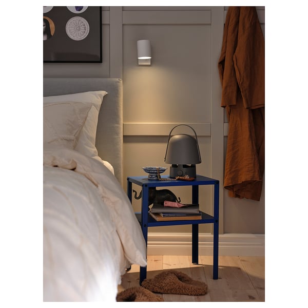 VAPPEBY Bluetooth speaker lamp, outdoor/grey