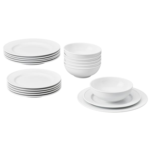 VARDAGEN 18-piece service, white