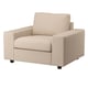 Beige VIMLE fabric chair