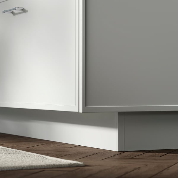 ASPUDDEN Plinth, light grey, 213x11 cm