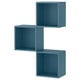 EKET Wall-mounted cabinet combination, dark grey-blue, 70x25x105 cm