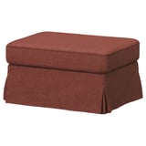 EKTORP Cover for footstool, Kilanda brown-red