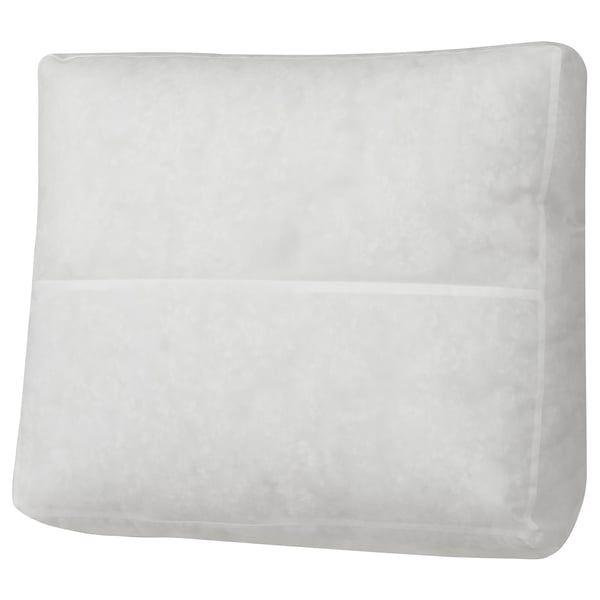 EKTORP white cushion, rectangular, upholstered in recycled polyester, part of eco-friendly furniture.