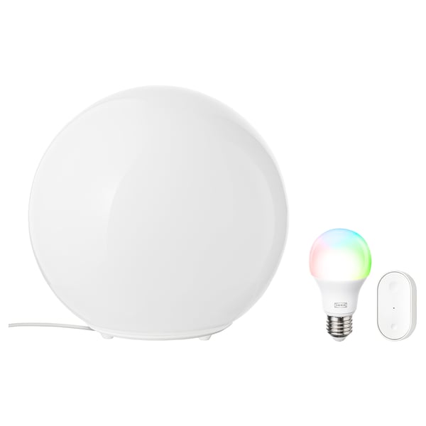 FADO / KAJPLATS Table lamp with light bulb, smart colour and white spectrum