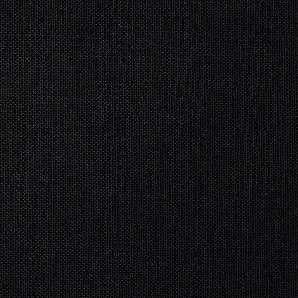 Smooth, dark fabric texture showcasing high-quality, tightly woven polyester recyclate, blocking light efficiently.