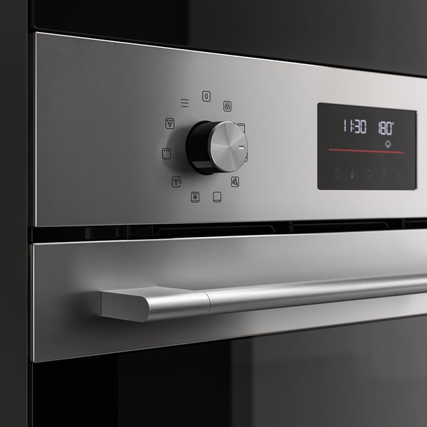 FRILLESBO True fan oven, added steam function bake function/stainless steel colour IKEA 500