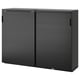 Black GALANT office cabinet with secure combination lock.