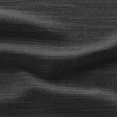 Close-up of woven, textured fabric. Dark to light gradient. Fine details of cotton and polyester blend.