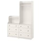 HAUGA furniture set: wardrobe, chest, shelves - minimalist design