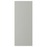 A light grey HAVSTORP kitchen cabinet door with a smooth, rectangular design made from acrylic paint and fibreboard.