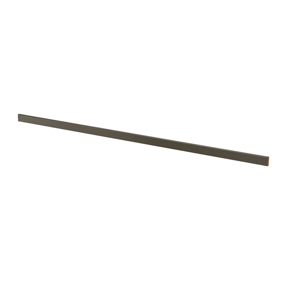 HAVSTORP kitchen front, dark brown/beige, straight line deco, fiberboard, smooth surface
