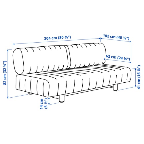 IKEA PS 2026 3-seat sofa-bed, Skiftebo light grey-beige