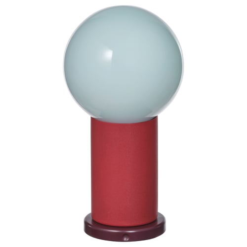 IKEA PS 2026 LED portable lamp, battery-operated dimmable/red light blue, 22 cm