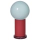 IKEA PS 2026 LED portable lamp, battery-operated dimmable/red light blue, 22 cm