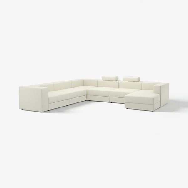 JÄTTEBO white sofa - comfortable, modular, modern.