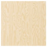 KALBÅDEN natural pine door panel for platsa. Square, light brown wood grain.