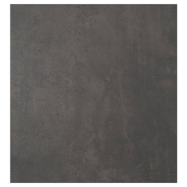 KALLVIKEN dark grey concrete texture door, modern industrial design.
