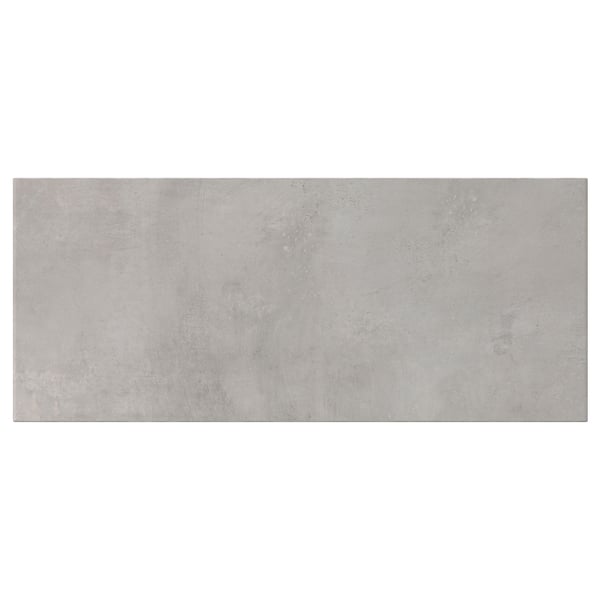 KALLVIKEN drawer, light grey, melamine laminate, boxy shape, concrete effect.