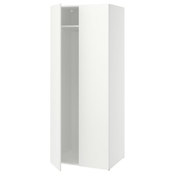 LASTARE Wardrobe combination, white, 80x62x201 cm