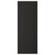 LERHYTTAN black kitchen cabinet door featuring bevelled edges and traditional design.