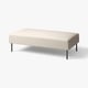 Lillehcem modular light beige sofa, rectangular with metal legs, minimalist design.