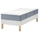 LYNGÖR Divan bed, Valevåg medium firm/light blue white, 90x200 cm