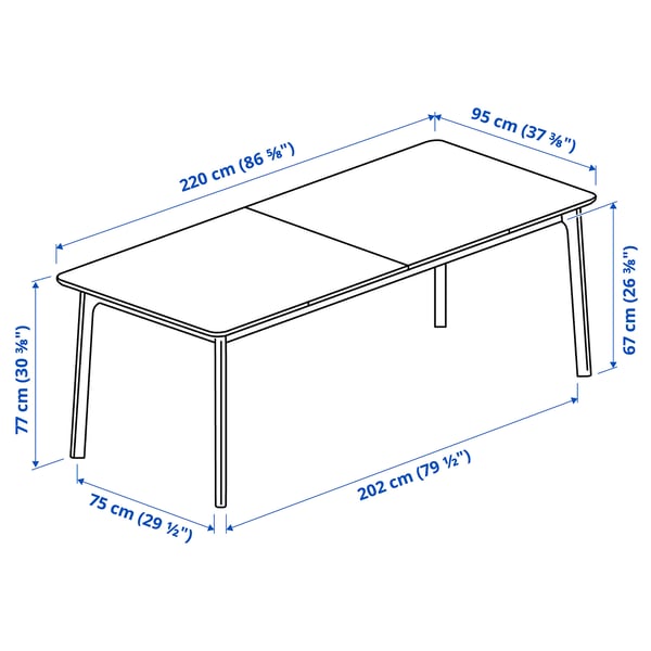 Illustration with measurements for the product: MELLANSEL.