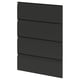 A modern black kitchen cabinet from the METOD system with sleek matte black upplöv fronts and a minimalist design.