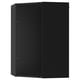 Black METOD kitchen cabinet, square-shaped, glossy finish, with hinged door.