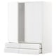 METOD kitchen unit: glossy white, rectangular, modern design with sleek handles.