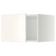 A white METOD kitchen cabinet with smooth surfaces and modern design.