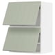 METOD kitchen units in green, rectangular, modern design.